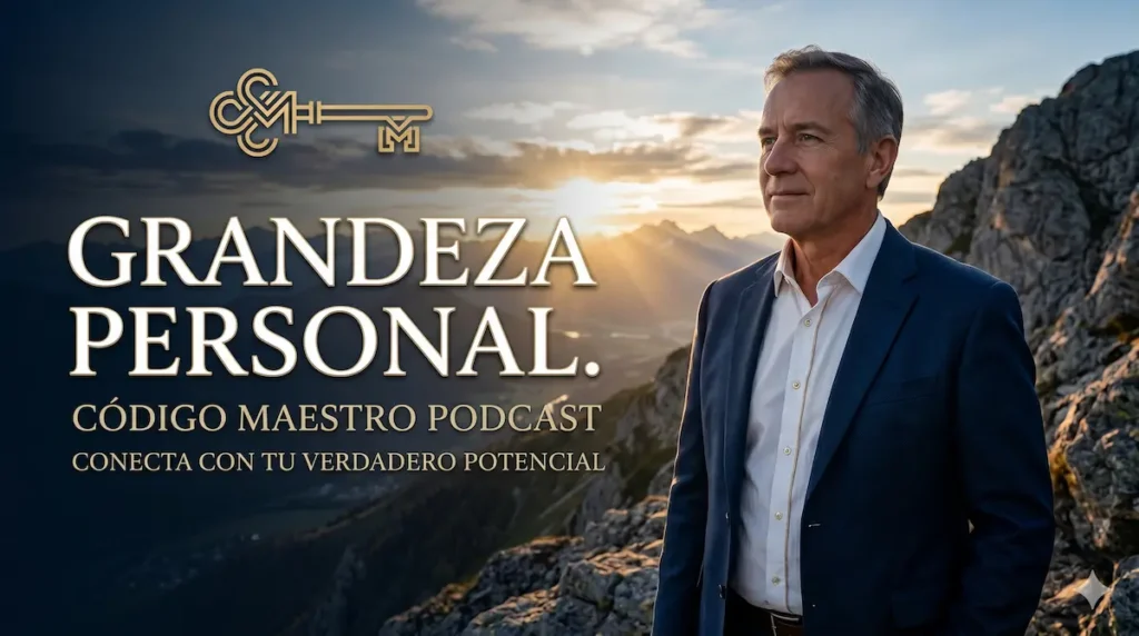 Episodio del podcast código maestro sobre la grandeza personal